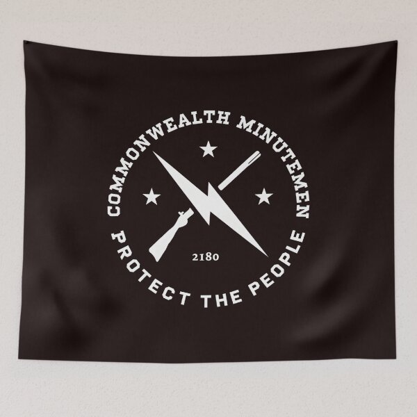 Item preview, Commonwealth Minutemen Protect The People 2180 Emblem designed and sold by Patternisyours.