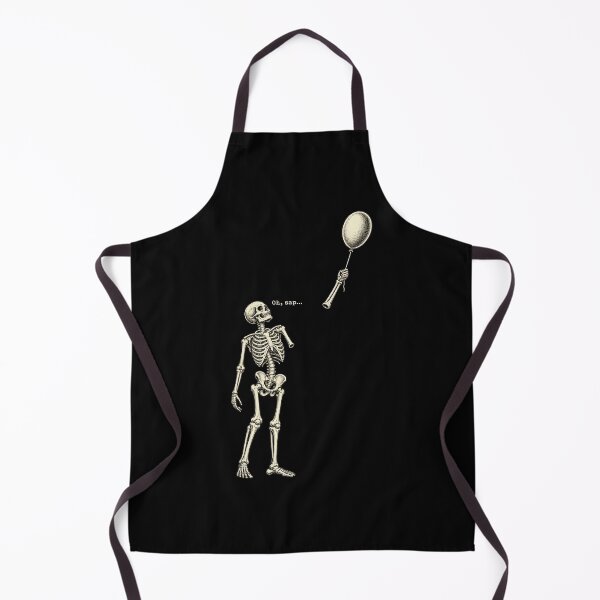 Item preview, Skeleton Detached Arm Floating Balloon Vintage Etching Print designed and sold by Aqouiatiqe.