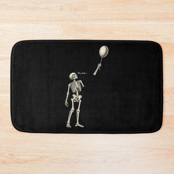 Item preview, Skeleton Detached Arm Floating Balloon Vintage Etching Print designed and sold by Aqouiatiqe.