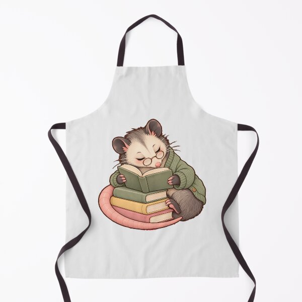 Item preview, Cute Reading Opossum with Books designed and sold by naragon4289.