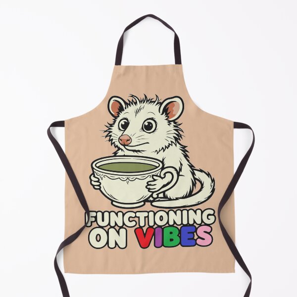 Item preview, Functioning On Vibes Matcha Opossum designed and sold by KungPowUnicorn.