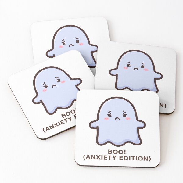 Item preview, Boo Anxiety Edition - Kawaii Ghost designed and sold by Visual Dept..