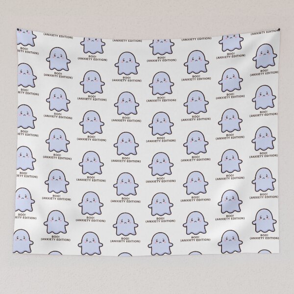 Item preview, Boo Anxiety Edition - Kawaii Ghost designed and sold by Visual Dept..