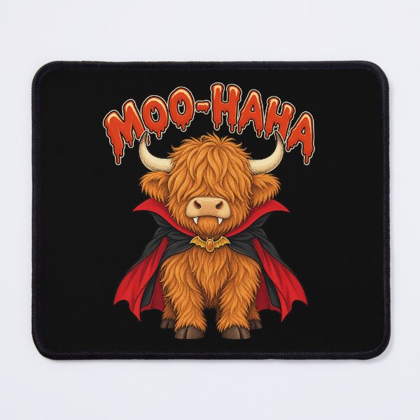 Item preview, Moo Haha Charming Vampire Highland Cow Bat Wings Halloween designed and sold by yassin-stags.