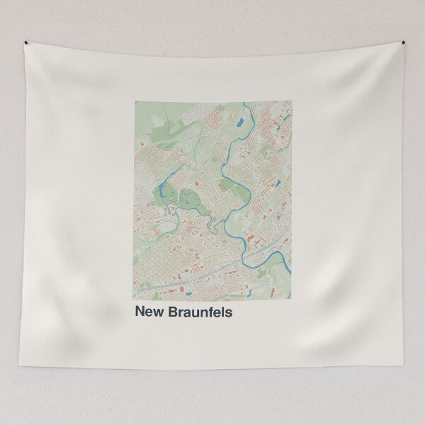 Item preview, New Braunfels Minimalistic Map Art designed and sold by MapsNerd.