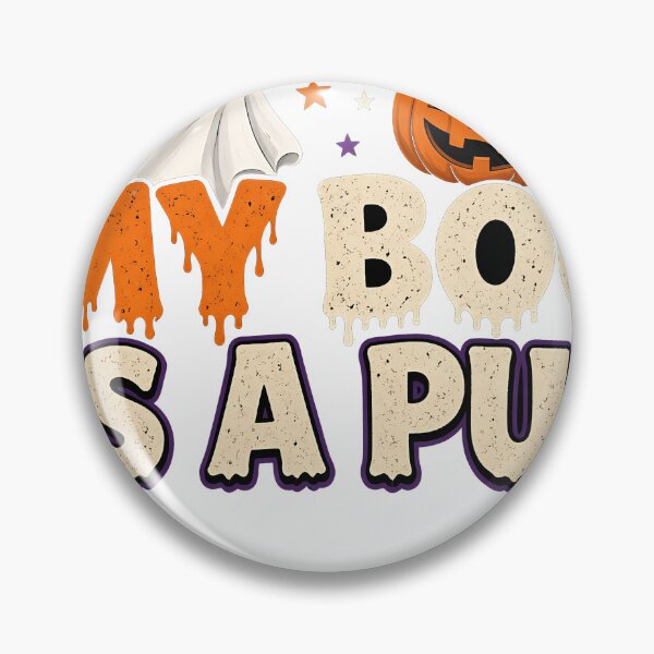Item preview, My Boo Is A Pug Pug Halloween Ghost designed and sold by HappyVibration.