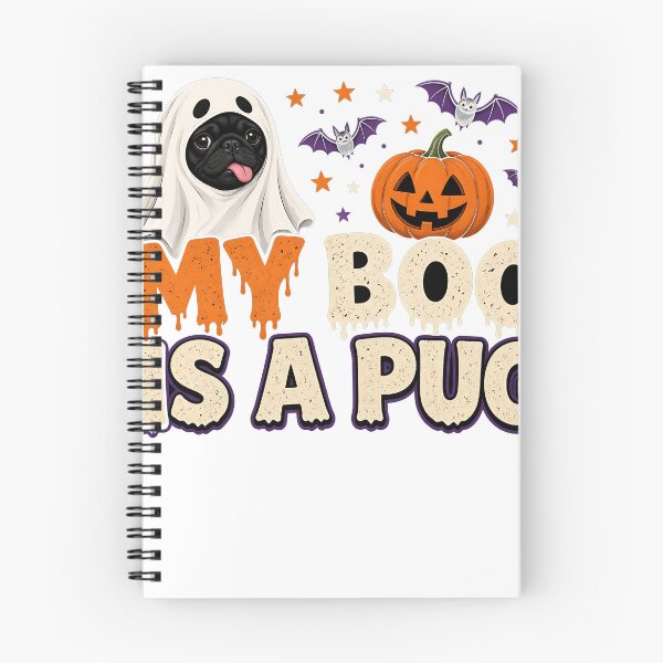 Item preview, My Boo Is A Pug Pug Halloween Ghost designed and sold by HappyVibration.