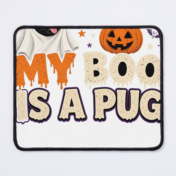Item preview, My Boo Is A Pug Pug Halloween Ghost designed and sold by HappyVibration.