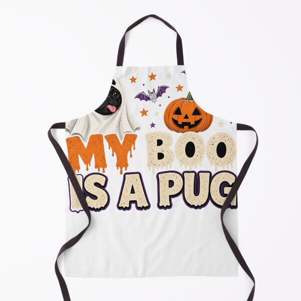 Item preview, My Boo Is A Pug Pug Halloween Ghost designed and sold by HappyVibration.