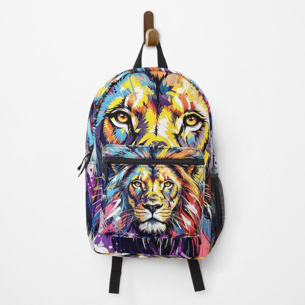 Item preview, Colorful Graffiti Lion Portrait - Urban Wildlife Street Art designed and sold by Marcu Ioachim.