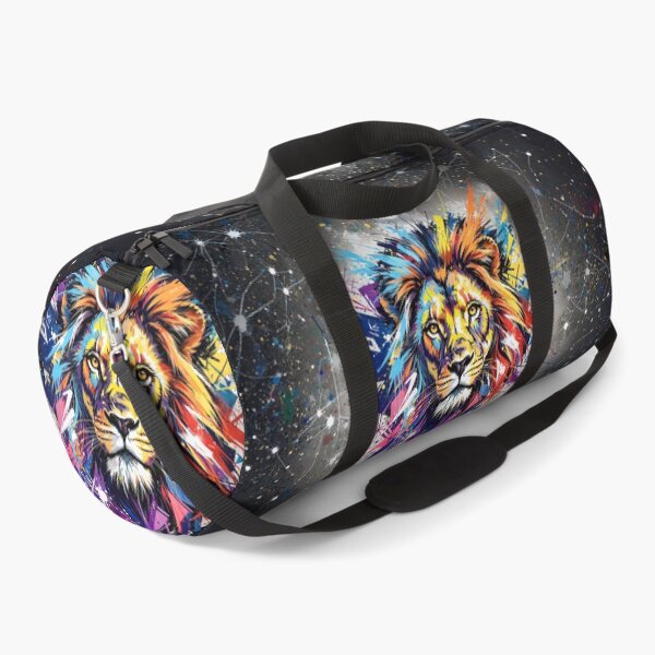 Item preview, Colorful Graffiti Lion Portrait - Urban Wildlife Street Art designed and sold by Marcu Ioachim.