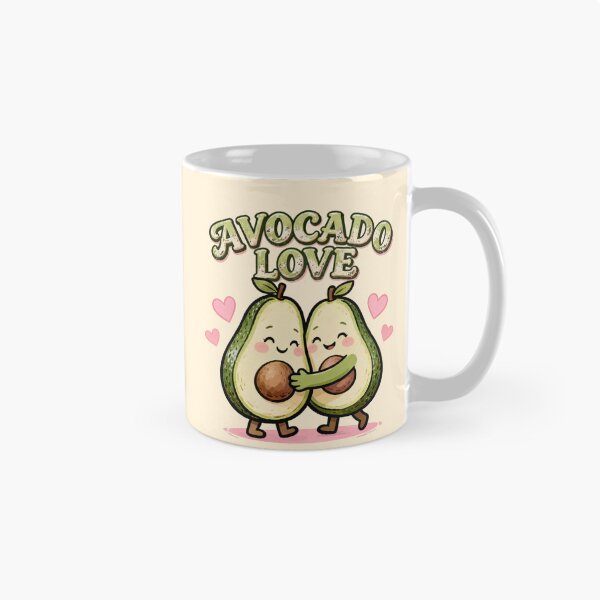 Item preview, Cute Avocado Love Couple Kawaii Fruit Romance designed and sold by LenNo9881.