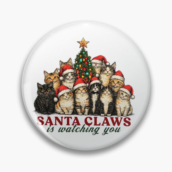 Item preview, Santa Claws Christmas Cat designed and sold by GalenoHenley.