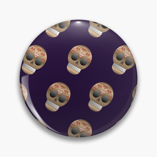 Item preview, Golden Sugarskull Pattern on Purple designed and sold by by-anemoia.