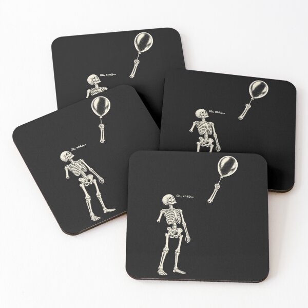 Item preview, Skeleton Detached Arm Floating Balloon Minimalist Art artwork designed and sold by Felinefinesse.