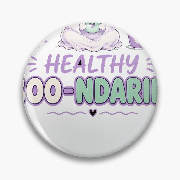 Item preview, Healthy Boo-ndaries Cute Ghost Self Care designed and sold by HappyVibration.