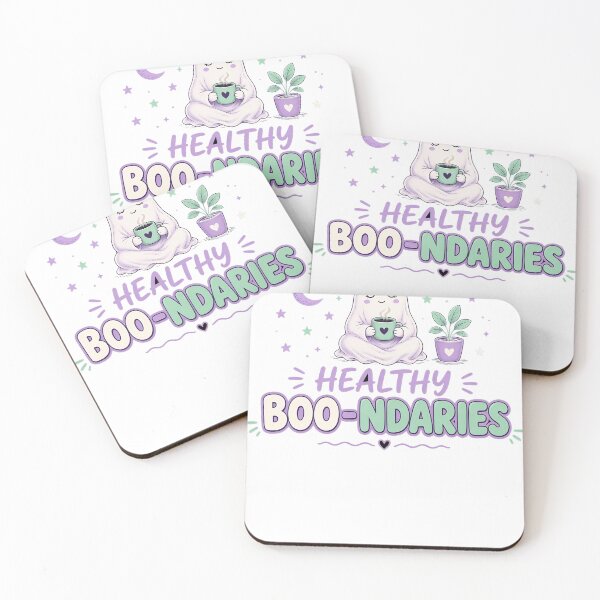 Item preview, Healthy Boo-ndaries Cute Ghost Self Care designed and sold by HappyVibration.