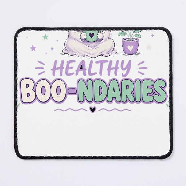 Item preview, Healthy Boo-ndaries Cute Ghost Self Care designed and sold by HappyVibration.