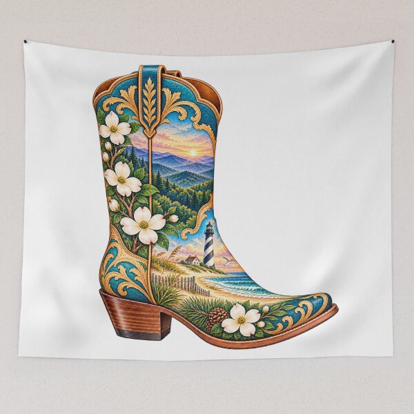 Item preview, North Carolina Cowboy Boot designed and sold by Whimspired By Paxx.