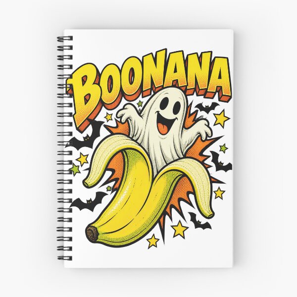 Item preview, Boonana Banana Ghost 90s Comic Pop Art Halloween Artwork designed and sold by yassin-stags.
