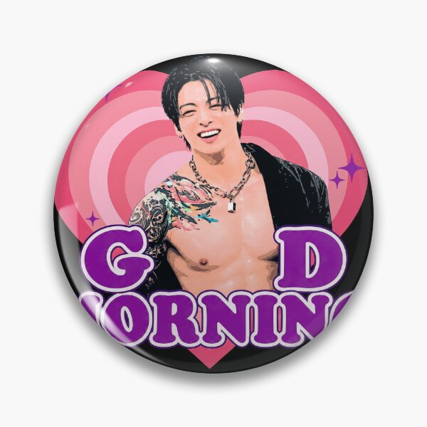 Item preview, Jungkook ABS Good Morning Heart Kpop Fan Art designed and sold by SonnyGilmore.