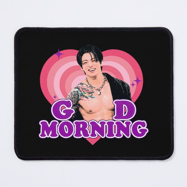 Item preview, Jungkook ABS Good Morning Heart Kpop Fan Art designed and sold by SonnyGilmore.
