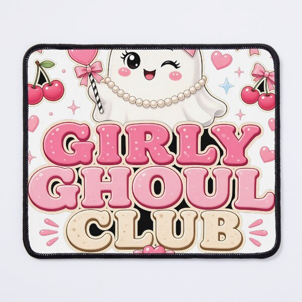 Item preview, Girly Ghoul Club Pink Ghost Halloween designed and sold by HappyVibration.