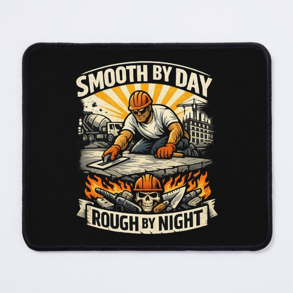 Item preview, Smooth by Day Rough by Night - Construction Worker Vintage designed and sold by SidTastic .
