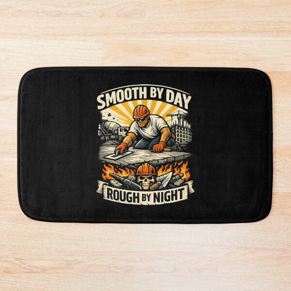 Item preview, Smooth by Day Rough by Night - Construction Worker Vintage designed and sold by SidTastic .