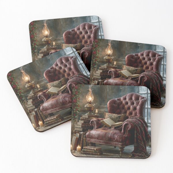 Item preview, Cozy Victorian Christmas Reading Nook by the Window designed and sold by Hoity-Toity.