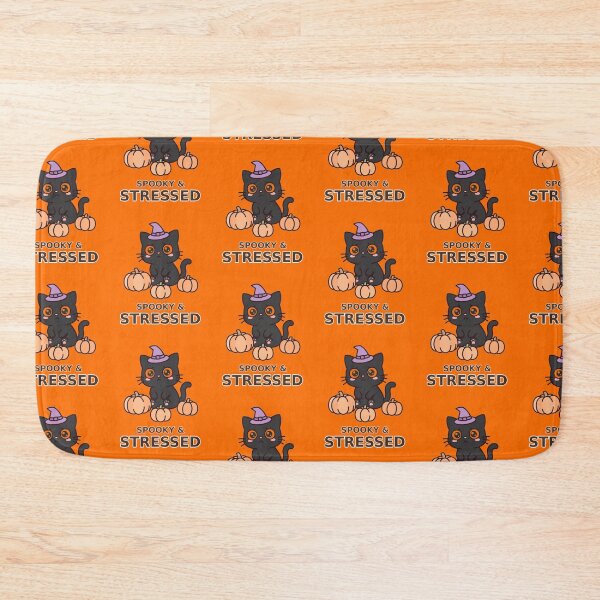 Item preview, Spooky and Stressed - Kawaii Black Cat designed and sold by Visual Dept..