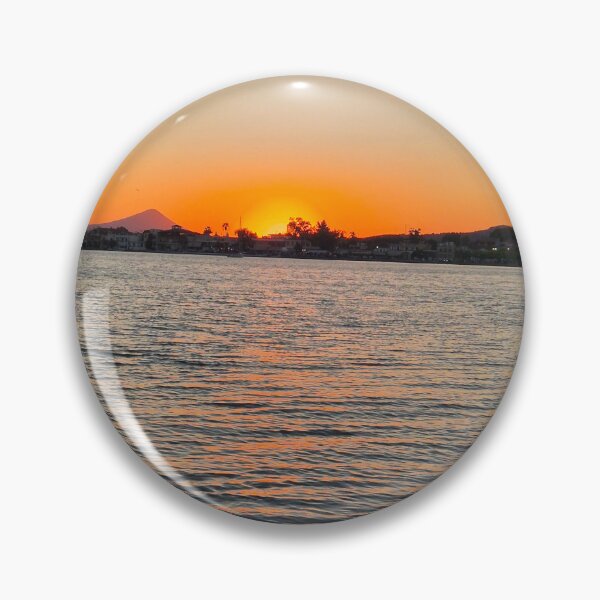 Item preview, Golden Sunset Over the Sea Coastal Landscape Card of Vibrant Orange Sunset Beach Nature Photography designed and sold by Ingr1d-M3deea.