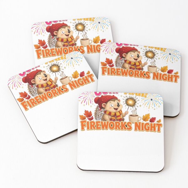 Item preview, Ooh Aah Fireworks Night Cute Hedgehog designed and sold by HappyVibration.