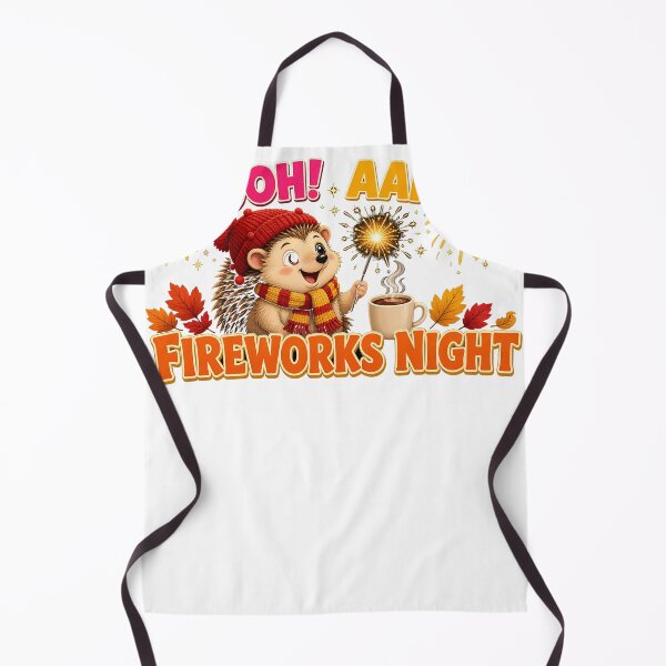 Item preview, Ooh Aah Fireworks Night Cute Hedgehog designed and sold by HappyVibration.