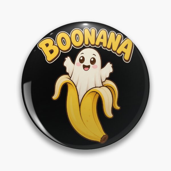 Item preview, Boonana Kawaii Cute Banana Ghost Sweet Fruit Pun Artwork designed and sold by yassin-stags.