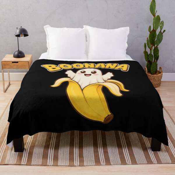Item preview, Boonana Kawaii Cute Banana Ghost Sweet Fruit Pun Artwork designed and sold by yassin-stags.