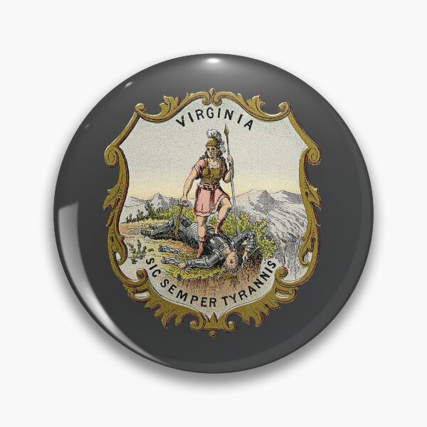 Item preview, Virginia Coat of Arms 1876 - Retro Virginia Gift designed and sold by crenaviolena.