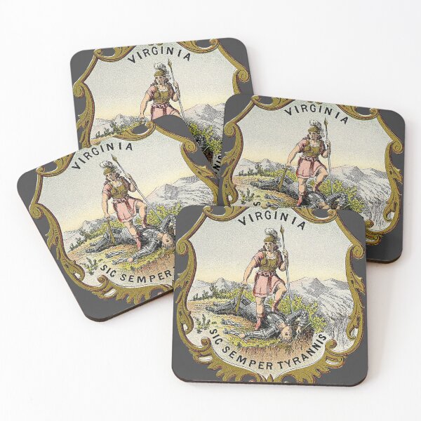 Item preview, Virginia Coat of Arms 1876 - Retro Virginia Gift designed and sold by crenaviolena.
