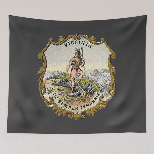 Item preview, Virginia Coat of Arms 1876 - Retro Virginia Gift designed and sold by crenaviolena.