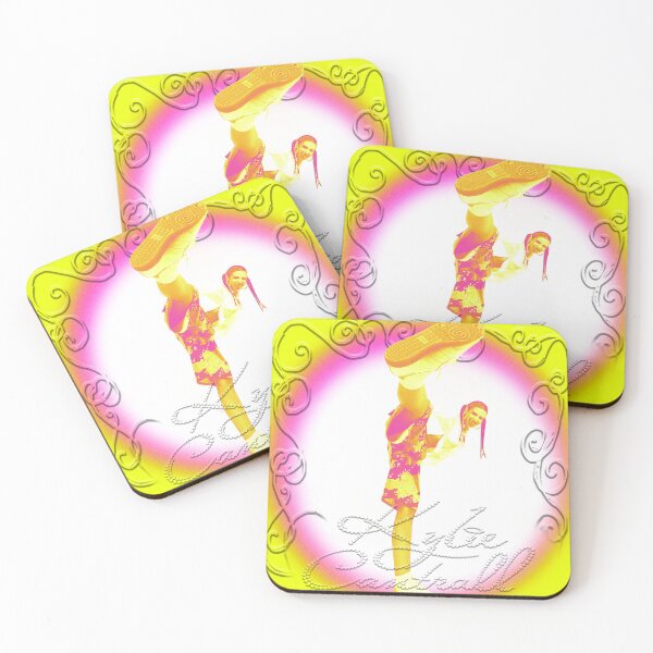 Item preview, Pink & Yellow Glow Pop Girl Singer designed and sold by KirinStudio.