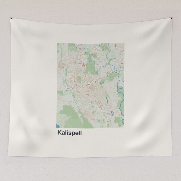 Item preview, Kalispell Minimalistic Map Art designed and sold by MapsNerd.