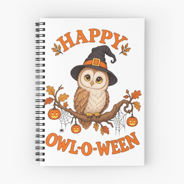 Item preview, Happy Owl O Ween Charming Owl In Witch Hatsssssssssssss designed and sold by yassin-stags.