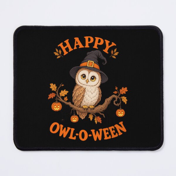 Item preview, Happy Owl O Ween Charming Owl In Witch Hatsssssssssssss designed and sold by yassin-stags.