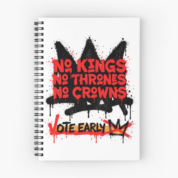 Item preview, No Kings Vote Early No Thrones No Crowns 2026 October 17 designed and sold by SonnyGilmore.