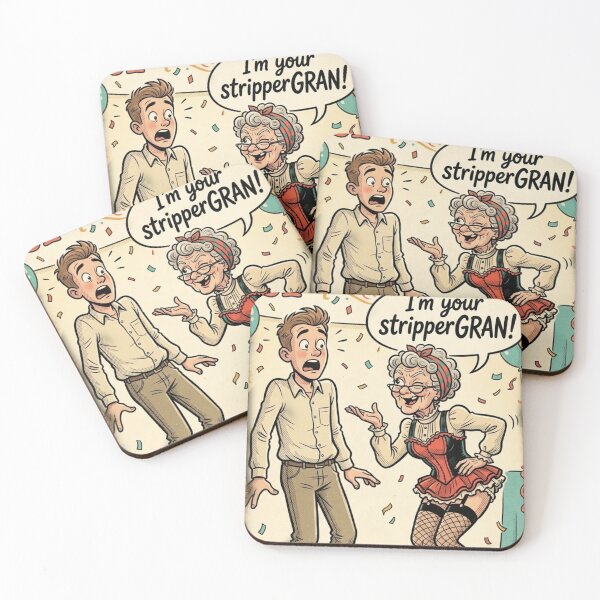 Item preview, Seaside Postcard: Strippergran designed and sold by halibutgoatramb.