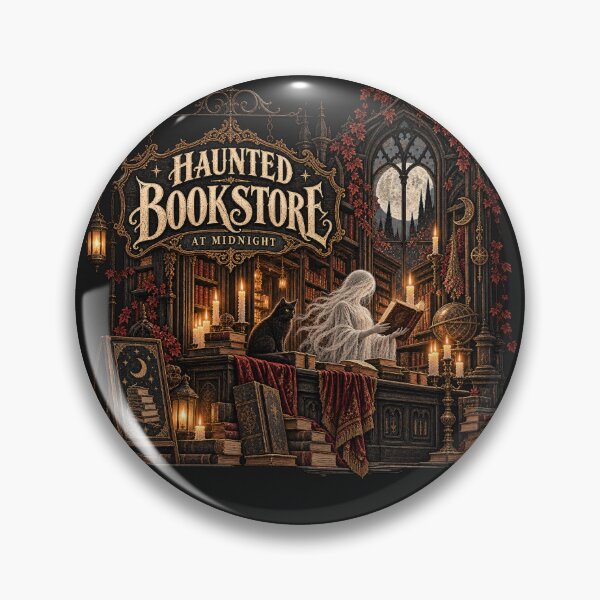 Item preview, Haunted Bookstore at Midnight designed and sold by NOIRXU.