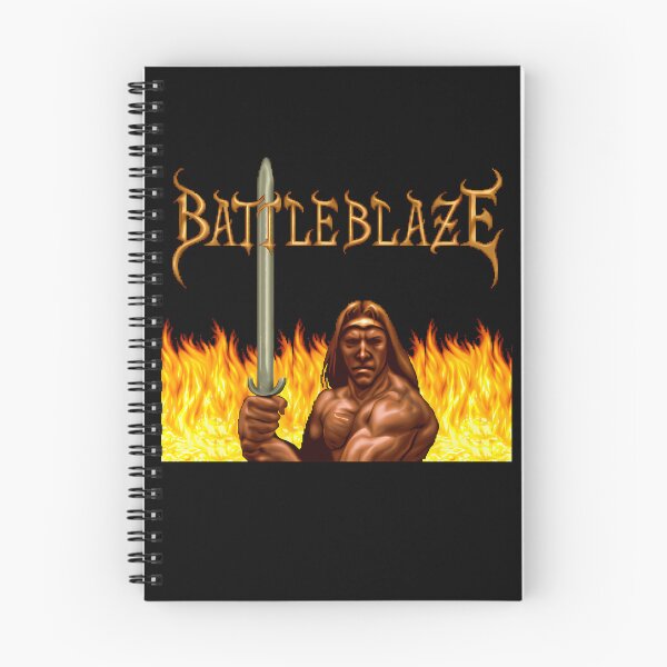 Item preview, Muscular Sword Warrior Holding Blade Standing In Flaming designed and sold by MorganSande.