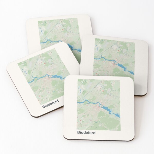 Item preview, Biddeford Minimalistic Map Art designed and sold by MapsNerd.