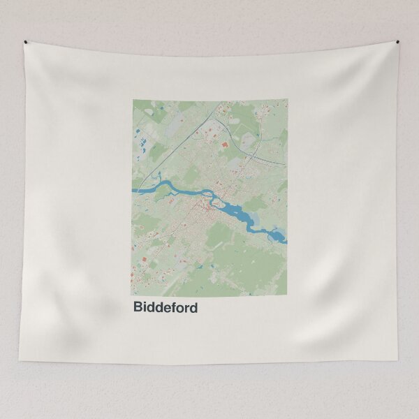 Item preview, Biddeford Minimalistic Map Art designed and sold by MapsNerd.