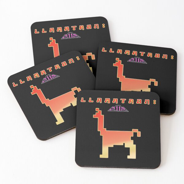 Item preview, Orange Pixelated Llama Silhouette Standing designed and sold by MorganSande.